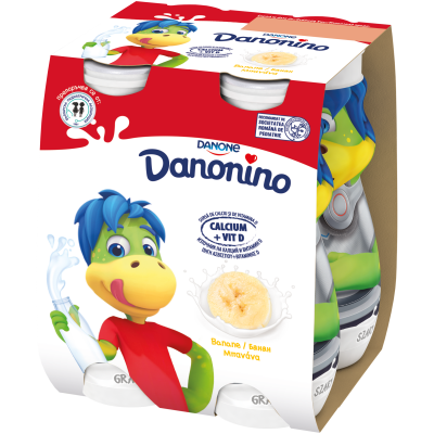 Danonino iaurt de băut cu banane 4x100g